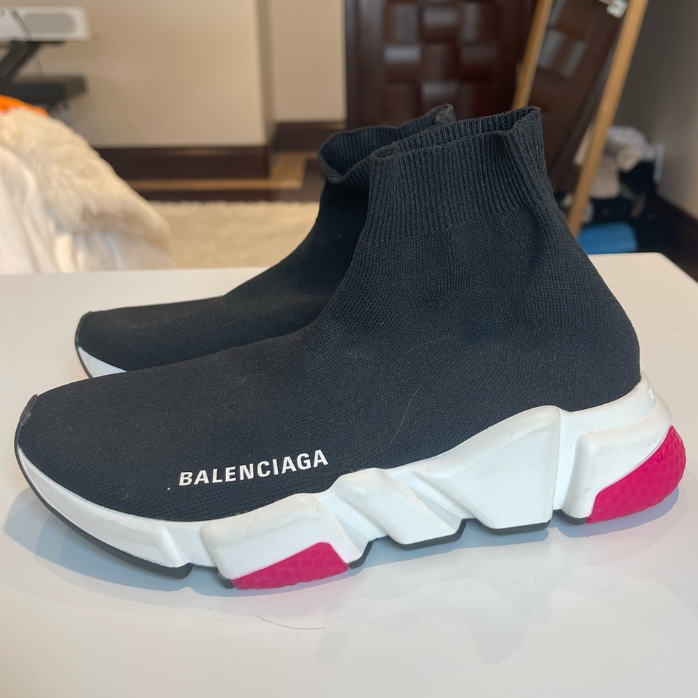 Balenciaga Black & Pink shoes size 5